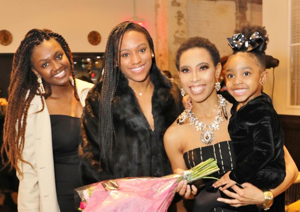 Ashley Bonner, Alex Seay, Jasmine Brown, owner of Designs By J. Stocking, Millie Brown